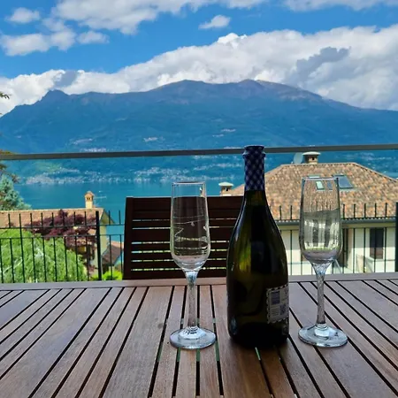 With Garden And Terrace Beautiful View Apartment Bellano